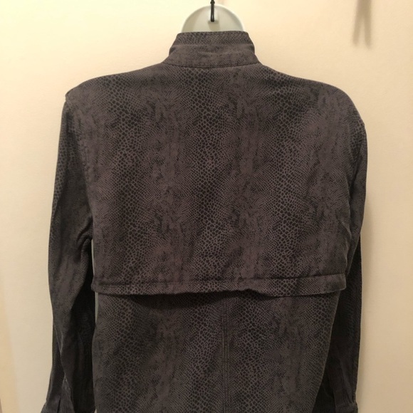 Rails Collins Jet Cobra Short Linen Blend Jacket In Jet XS Black Grey Pockets - Picture 8 of 14